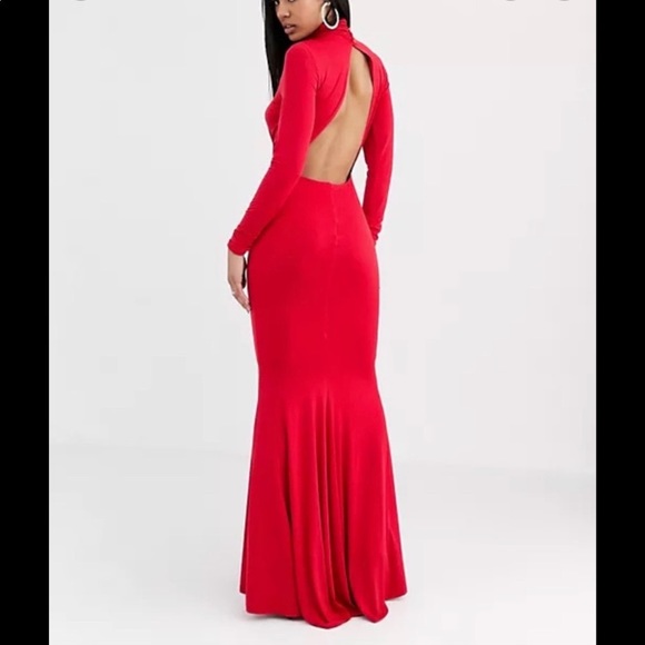 *NWT* FLOUNCE London High Neck Fishtail Maxi Dress, Size 10 - Picture 3 of 12